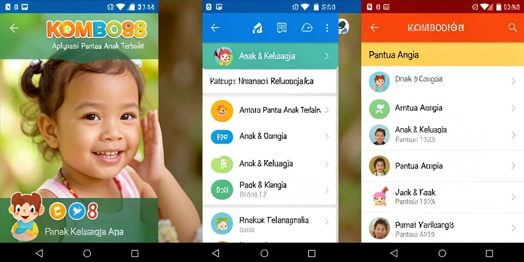 Antarmuka pengguna KOMBO88 yang mudah digunakan untuk pemantauan anak.
