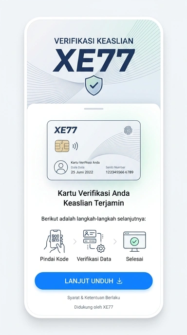 Tampilan kanal resmi xe77